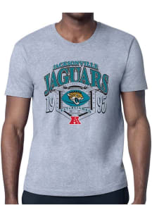 Starter Jacksonville Jaguars Grey 80s Logo Short Sleeve T Shirt