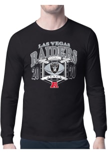 Starter Las Vegas Raiders Black 80s Logo Long Sleeve T Shirt