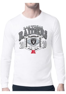 Starter Las Vegas Raiders White 80s Logo Long Sleeve T Shirt