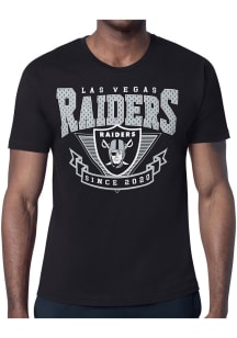 Starter Las Vegas Raiders Black Mesh 80s Logo Short Sleeve T Shirt