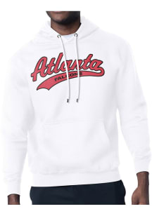 Starter Atlanta Falcons Mens White Tailsweep Long Sleeve Hoodie