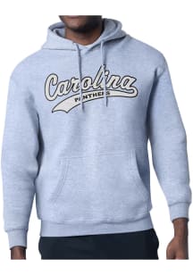 Starter Carolina Panthers Mens Grey Tailsweep Long Sleeve Hoodie