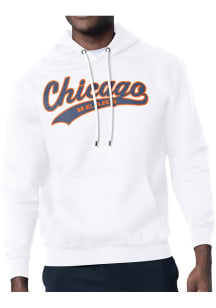 Starter Chicago Bears Mens White Tailsweep Long Sleeve Hoodie