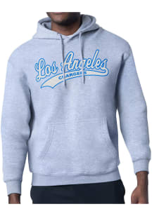 Starter Los Angeles Chargers Mens Grey Tailsweep Long Sleeve Hoodie