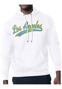 Starter Los Angeles Chargers Mens White Tailsweep Long Sleeve Hoodie