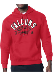 Starter Atlanta Falcons Mens Red Half Ball Long Sleeve Hoodie