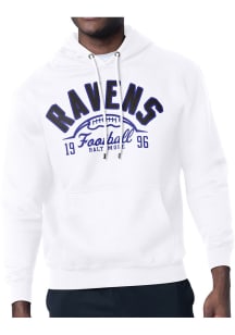 Starter Baltimore Ravens Mens White Half Ball Long Sleeve Hoodie