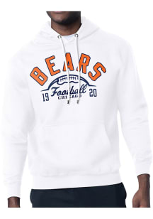 Starter Chicago Bears Mens White Half Ball Long Sleeve Hoodie