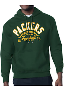 Starter Green Bay Packers Mens Green Half Ball Long Sleeve Hoodie
