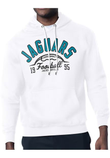 Starter Jacksonville Jaguars Mens White Half Ball Long Sleeve Hoodie