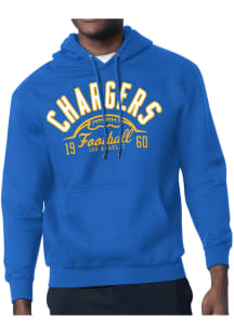 Starter Los Angeles Chargers Mens Blue Half Ball Long Sleeve Hoodie