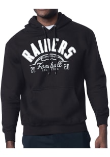 Starter Las Vegas Raiders Mens Black Half Ball Long Sleeve Hoodie