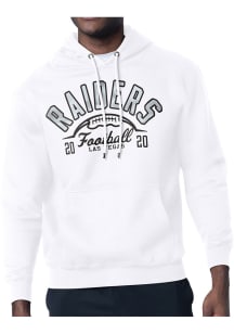 Starter Las Vegas Raiders Mens White Half Ball Long Sleeve Hoodie