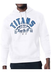 Starter Tennessee Titans Mens White Half Ball Long Sleeve Hoodie