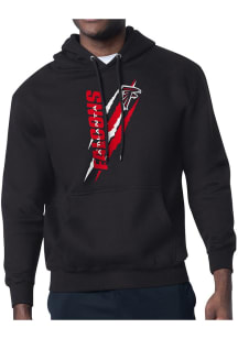 Starter Atlanta Falcons Mens Black Color Scratch Long Sleeve Hoodie