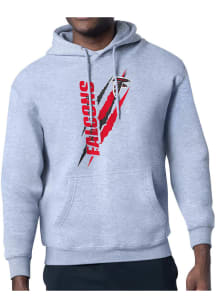 Starter Atlanta Falcons Mens Grey Color Scratch Long Sleeve Hoodie