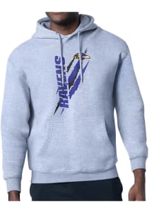 Starter Baltimore Ravens Mens Grey Color Scratch Long Sleeve Hoodie