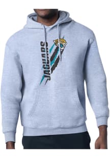 Starter Jacksonville Jaguars Mens Grey Color Scratch Long Sleeve Hoodie