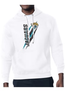 Starter Jacksonville Jaguars Mens White Color Scratch Long Sleeve Hoodie