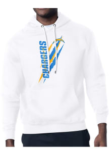 Starter Los Angeles Chargers Mens White Color Scratch Long Sleeve Hoodie