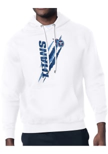 Starter Tennessee Titans Mens White Color Scratch Long Sleeve Hoodie