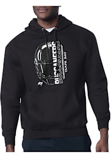 Starter Tampa Bay Buccaneers Mens Black Half Helmet Long Sleeve Hoodie