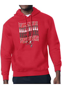 Starter Tampa Bay Buccaneers Mens Red Wave Long Sleeve Hoodie