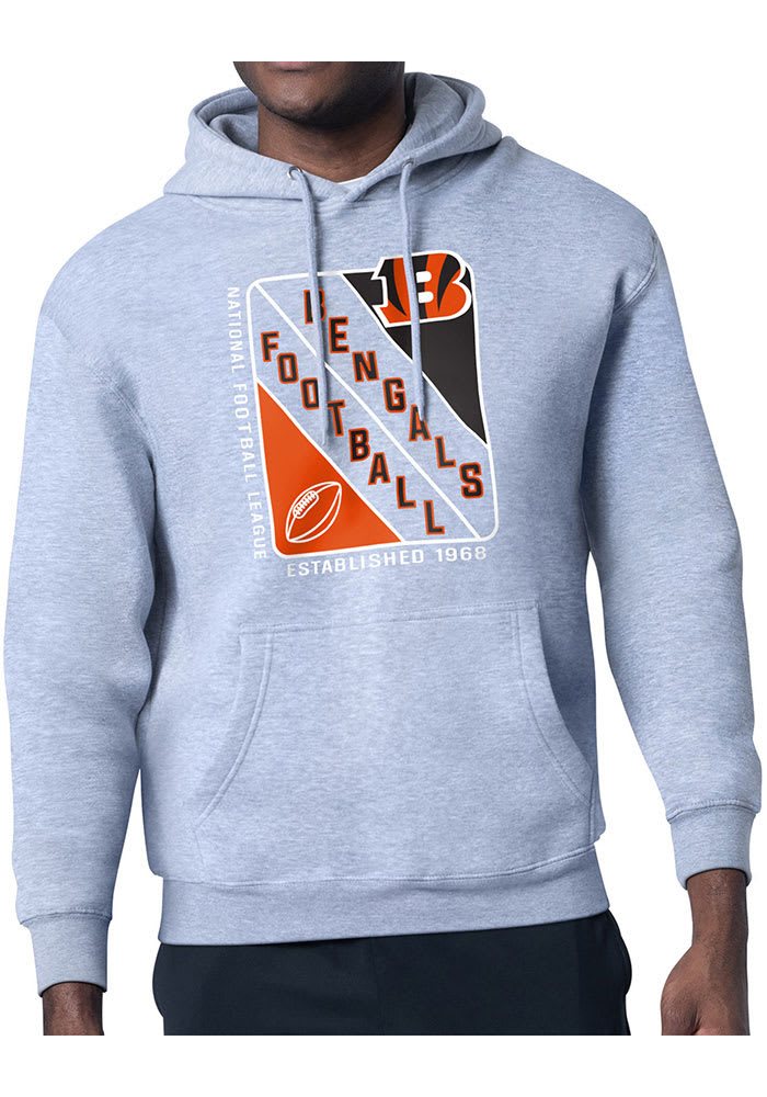 Starter Cincinnati Bengals Mens Shield Long Sleeve Hoodie