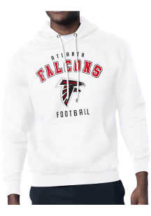 Starter Atlanta Falcons Mens White Logo Long Sleeve Hoodie