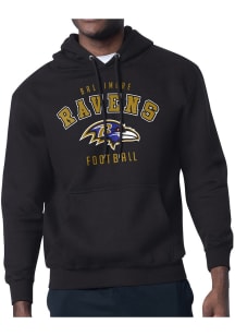 Starter Baltimore Ravens Mens Black Logo Long Sleeve Hoodie