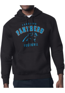 Starter Carolina Panthers Mens Black Logo Long Sleeve Hoodie