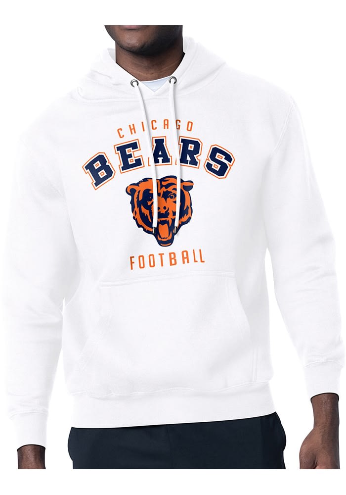 Starter Chicago Bears Mens White Logo Hoodie - 43443465
