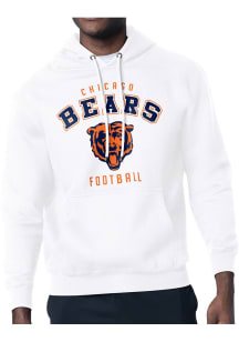 Starter Chicago Bears Mens White Logo Long Sleeve Hoodie