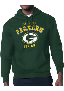 Starter Green Bay Packers Mens Green Logo Long Sleeve Hoodie