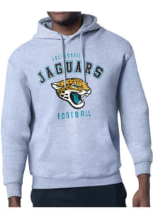 Starter Jacksonville Jaguars Mens Grey Logo Long Sleeve Hoodie