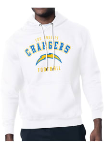 Starter Los Angeles Chargers Mens White Logo Long Sleeve Hoodie