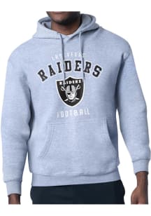 Starter Las Vegas Raiders Mens Grey Logo Long Sleeve Hoodie