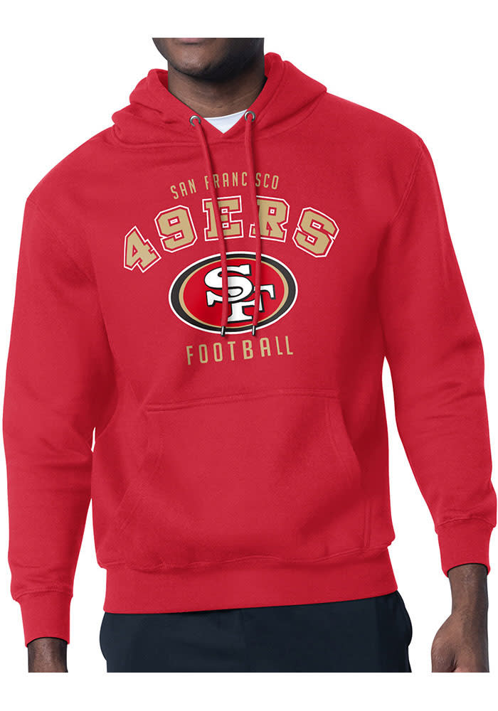 Starter San Francisco 49ers Mens Red Logo Hoodie - 43443543