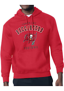 Starter Tampa Bay Buccaneers Mens Red Logo Long Sleeve Hoodie