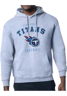 Starter Tennessee Titans Mens Grey Logo Long Sleeve Hoodie