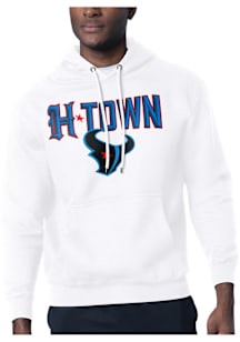 Starter Houston Texans Mens White H-Town Long Sleeve Hoodie