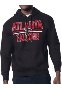 Starter Atlanta Falcons Mens Black Mesh Logo Long Sleeve Hoodie