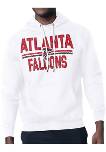 Starter Atlanta Falcons Mens White Mesh Logo Long Sleeve Hoodie