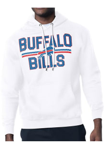 Starter Buffalo Bills Mens White Mesh Logo Long Sleeve Hoodie