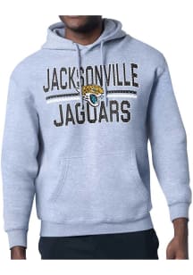 Starter Jacksonville Jaguars Mens Grey Mesh Logo Long Sleeve Hoodie