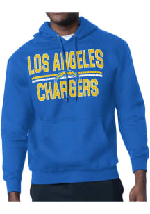 Starter Los Angeles Chargers Mens Blue Mesh Logo Long Sleeve Hoodie