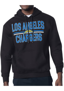 Starter Los Angeles Chargers Mens Black Mesh Logo Long Sleeve Hoodie