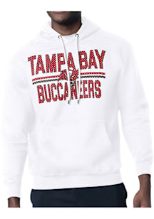 Starter Tampa Bay Buccaneers Mens White Mesh Logo Long Sleeve Hoodie