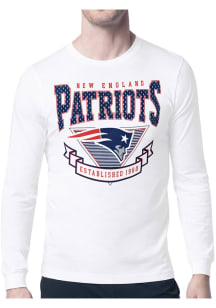 Starter New England Patriots White Mesh 80s Logo Long Sleeve T Shirt