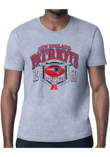 Starter New England Patriots Grey 80s Logo Short Sleeve T Shirt